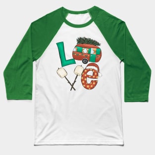 Camping Love Christmas Presents Baseball T-Shirt